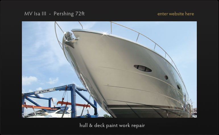 Painting, fairing and varnishing of your yacht in Phuket. Custom shrink wrap for larger vessels and super yachts. Optimal application conditions year round.